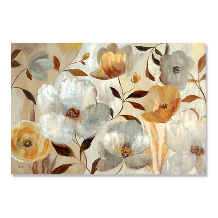 Картинa Канава Artfoyer, Златни цветя, Есен, 80 x 120 см
