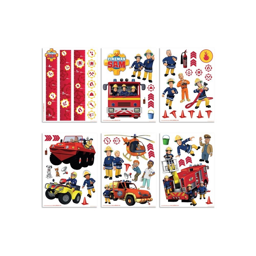 Sticker DEGRETS 84909 Pompierul Sam, 6 colite de 34x46 cm