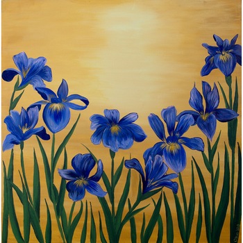 Tablou acuarela Irisi - tablou pictat manual Oana Pinzariu, dimensiune 50 * 50 cm Tablou acuarela Irisi - tablou pictat manual Oana Pinzariu, dimensiune 50 * 50 cm