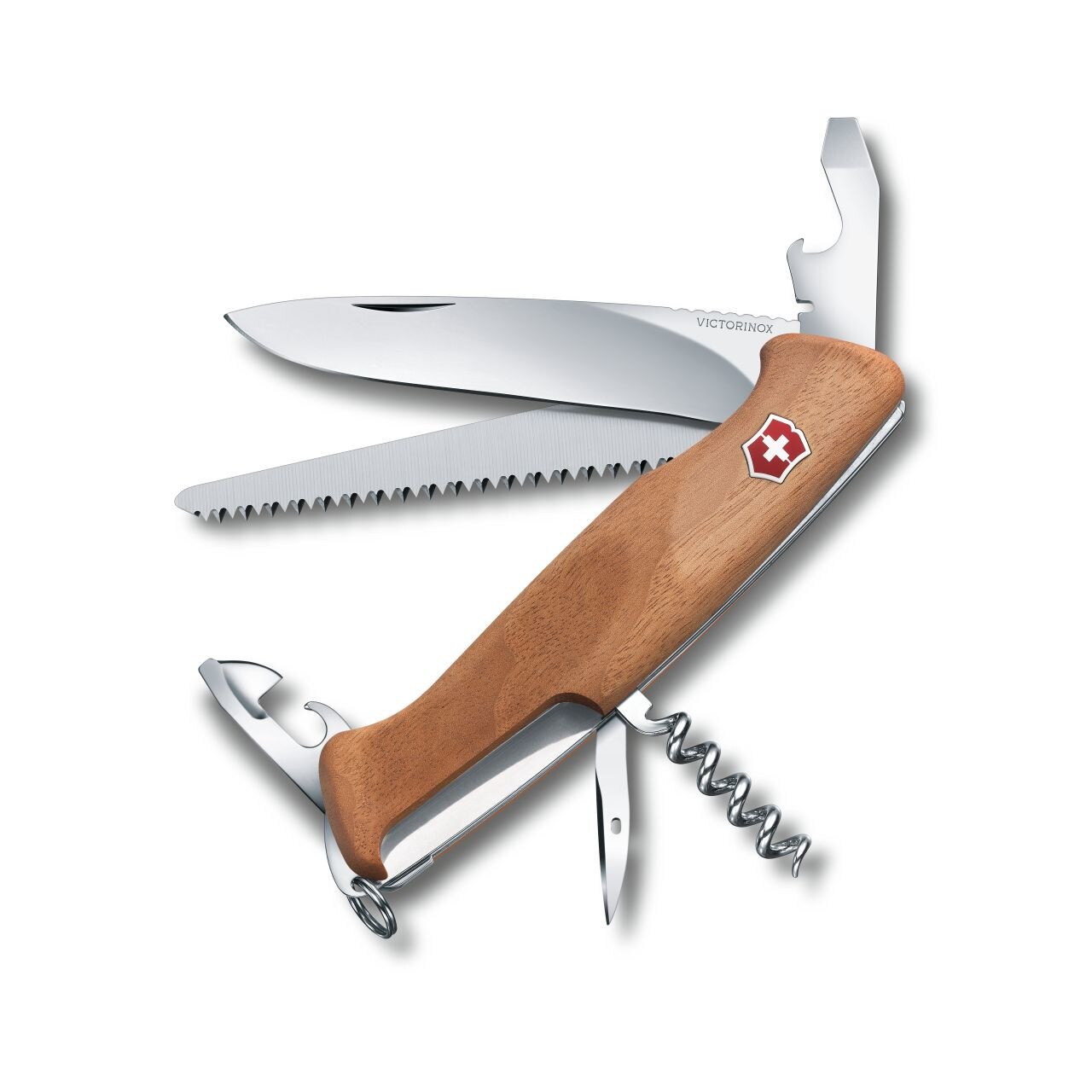Briceag Victorinox Ranger Wood 55, lemn de nuc