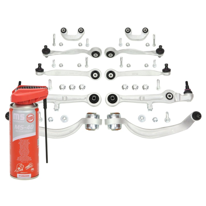 Master-Sport lengőkar készlet, első, 8 részes, többfunkciós olajjal, 12,08 kg