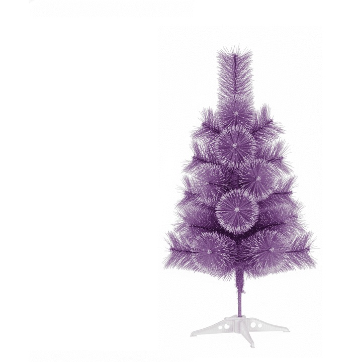 Lila Álom Műfenyő, Karácsonyfa, Hosszú Tűlevelű havas Elegancia - 60 cm