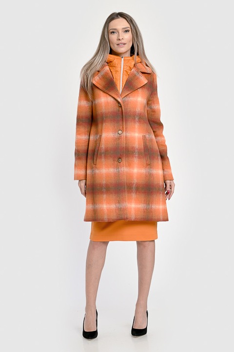 Palton dama cu gluga Giorgal lana Antonia