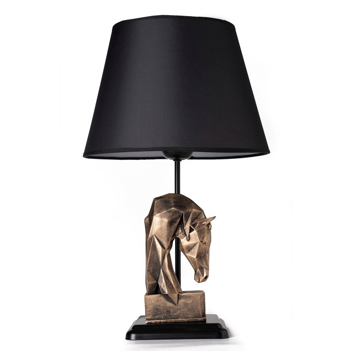 Lampa metalica Asir negru aramiu H50 cm