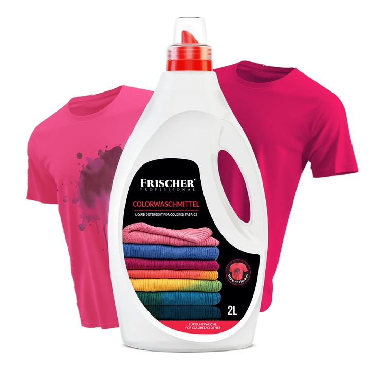 Detergent lichid pentru rufe colorate FRISCHER PROFESSIONAL, 40 spalari, 2000ml