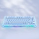 Безжична механична клавиатура GravaStar Mercury K1, Gaming ANSI US, 2.4 GHz и Bluetooth, Hot-Swappable, Ice Blue