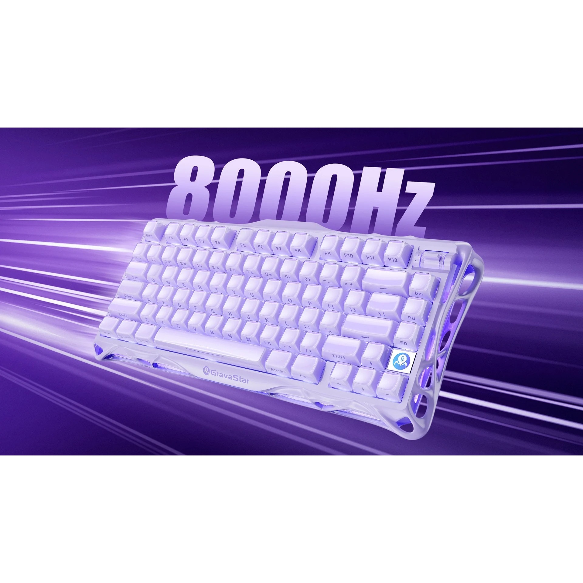 Tastatura Mecanica GravaStar Mercury V75, Gaming, ANSI US, USB-C