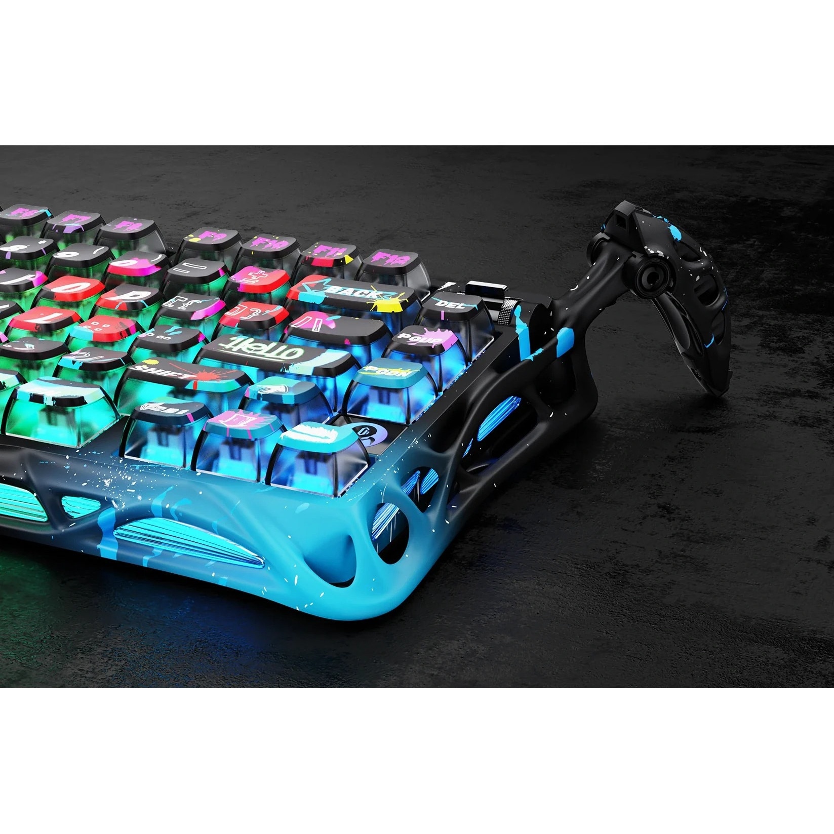 Tastatura Mecanica GravaStar Mercury V75 Pro, Gaming, ANSI US, USB