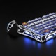 Безжична механична клавиатура GravaStar Mercury K1 Pro, сребриста, 75% оформление, RGB осветление, 8000 mAh