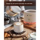 Spumator de Lapte din STICLA 4 in 1, Design Detasabil pentru Curatare Usoara, 500ml, Spuma Calda/Rece, Oprire Automata, AIb