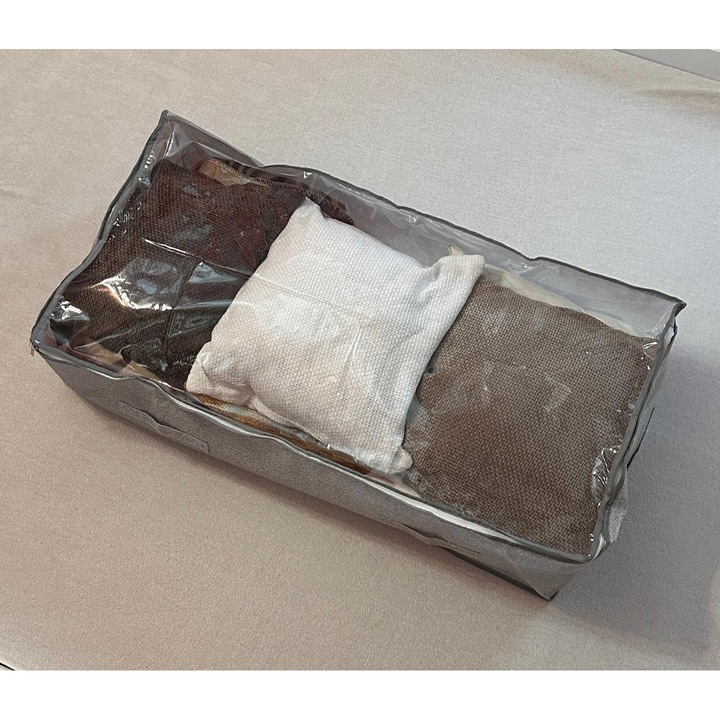 Cutie de depozitare antipraf pliabila dreptunghiulara, 100cm x 50cm x 25cm