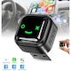 Adaptor Auto Wireless, SHIJOOE®, Apple CarPlay, compatibil iOS/Android, Android Auto, LED, Wifi 6 + BT 5.4,Mini USB, Plug&play, Aluminiu + Acril, Design compact, Conexiune automata, Car Smart Box, Universal, fata zambitoare, Negru