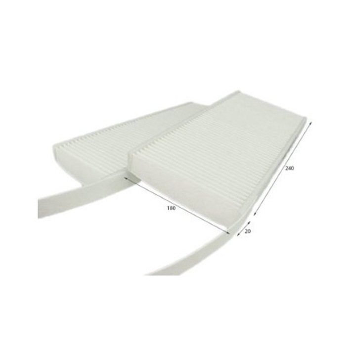 Filtru aer habitaclu MTR, 239x108mm, 20mm grosime, compatibil Renault, Opel, Nissan, Mercedes-Benz