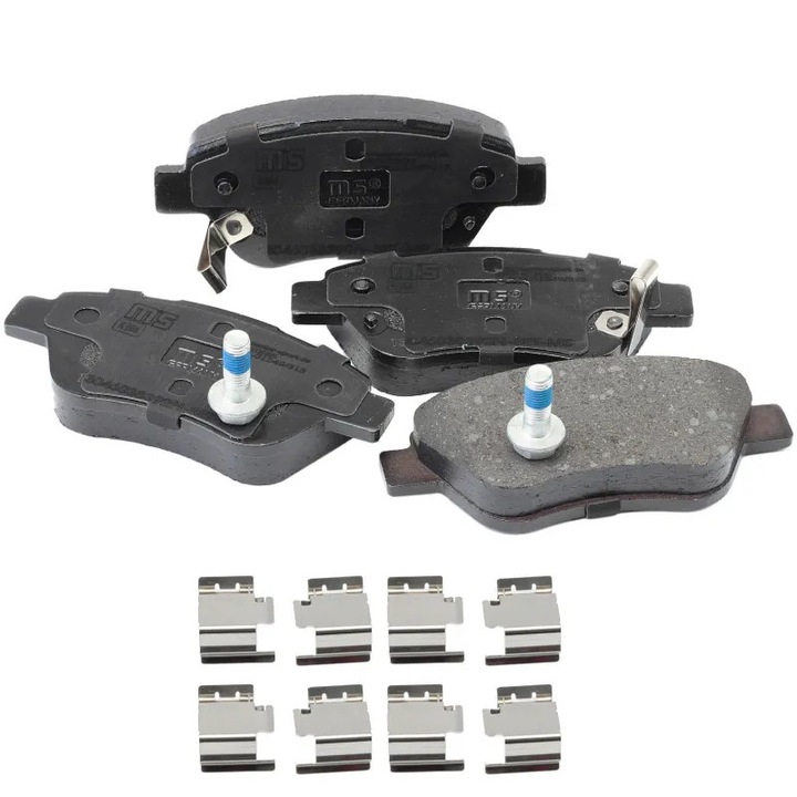 Set plăcuțe frână MTR MT521, punte față, lățime 53mm, compatibile cu OPEL Corsa și FIAT Doblo