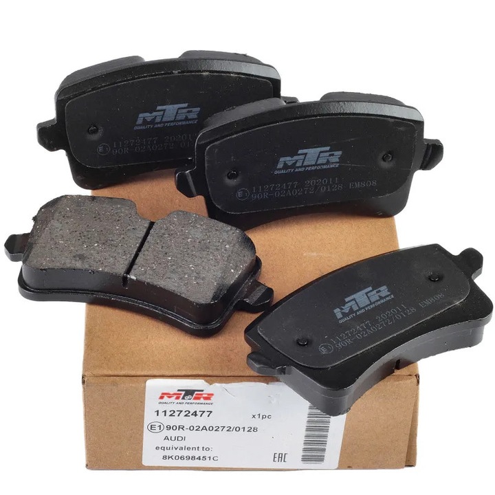 MTR MT450 fékbetétkészlet, hátsó tengely, Audi és VW modellekkel kompatibilis