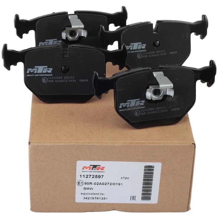 MTR MT570 tárcsafékbetét készlet, 59mm, hátsó tengely