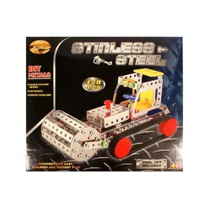 Fémépítő - 179 db - úthenger