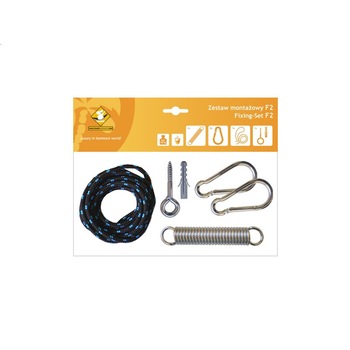 Set accesorii de montare hamace Koala, Negru Set accesorii de montare hamace Koala, Negru