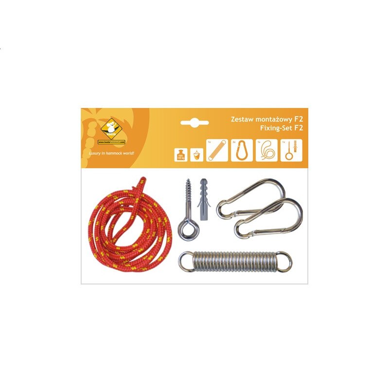 Set accesorii de montare hamace Koala, Rosu