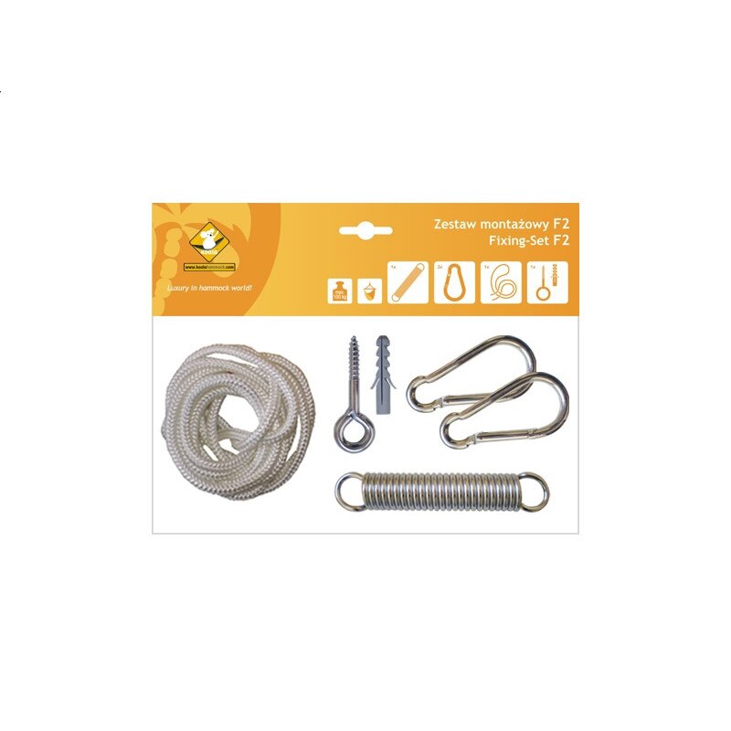 Set accesorii de montare hamace Koala, Alb