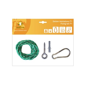 Set accesorii de montare hamace Koala, Verde Set accesorii de montare hamace Koala, Verde