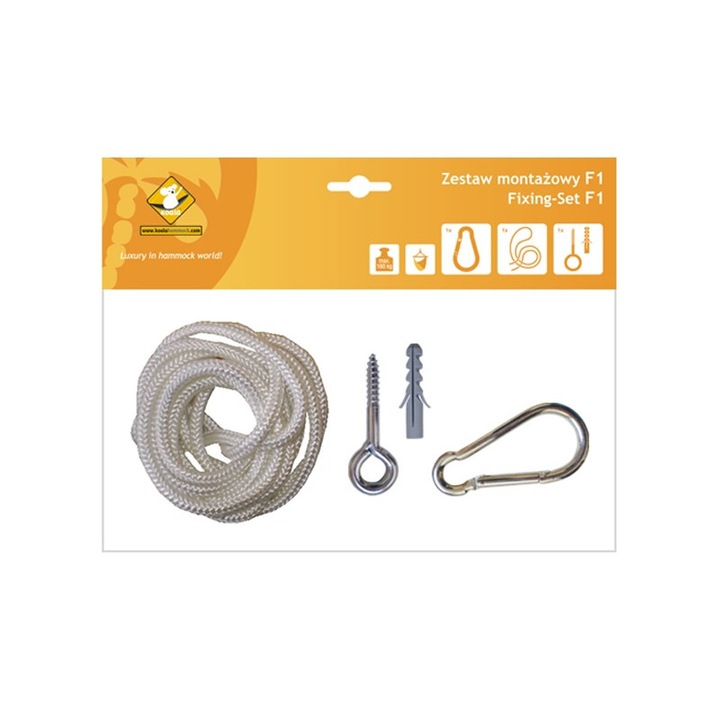 Kit de montare F1_1 pentru hamace, koala/zf1_16, alb 0z/zf1_1/biały