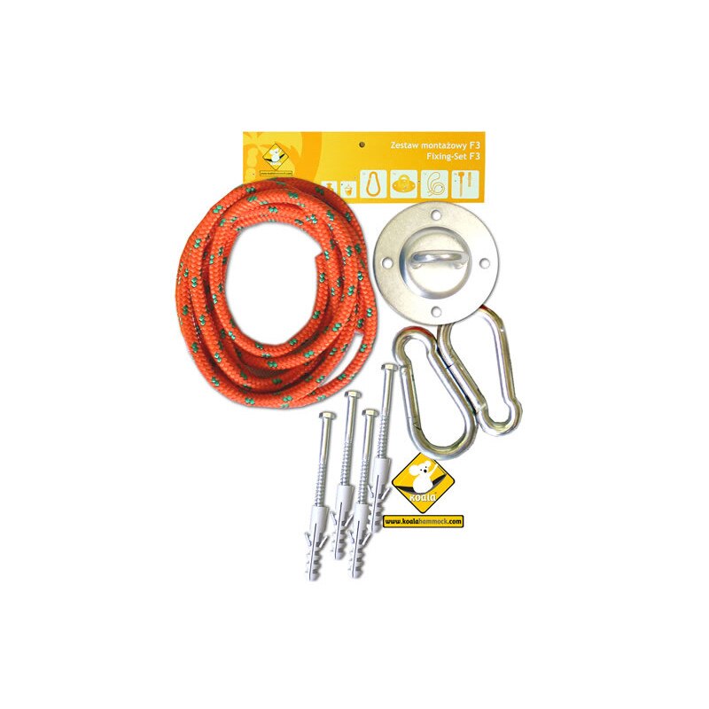Set accesorii de montare hamace Koala, Portocaliu