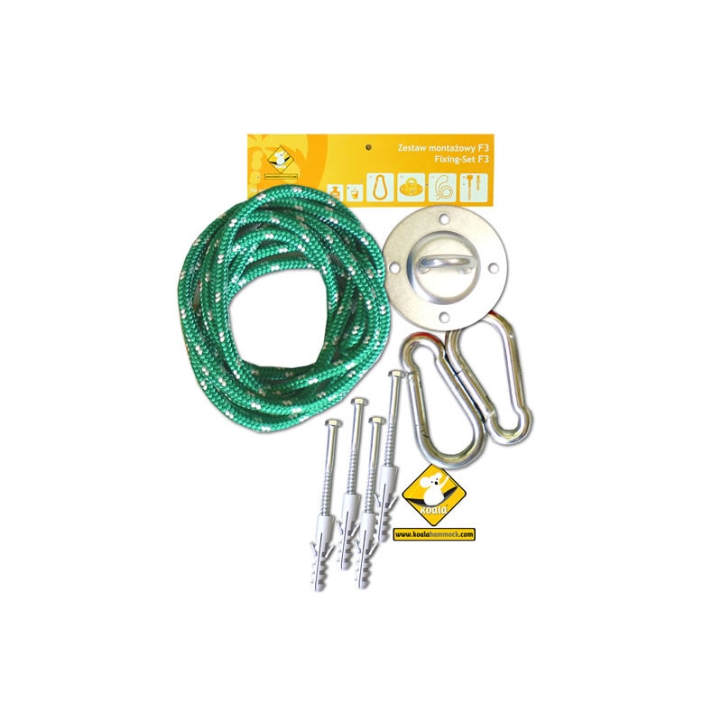Set accesorii de montare hamace Koala, Verde