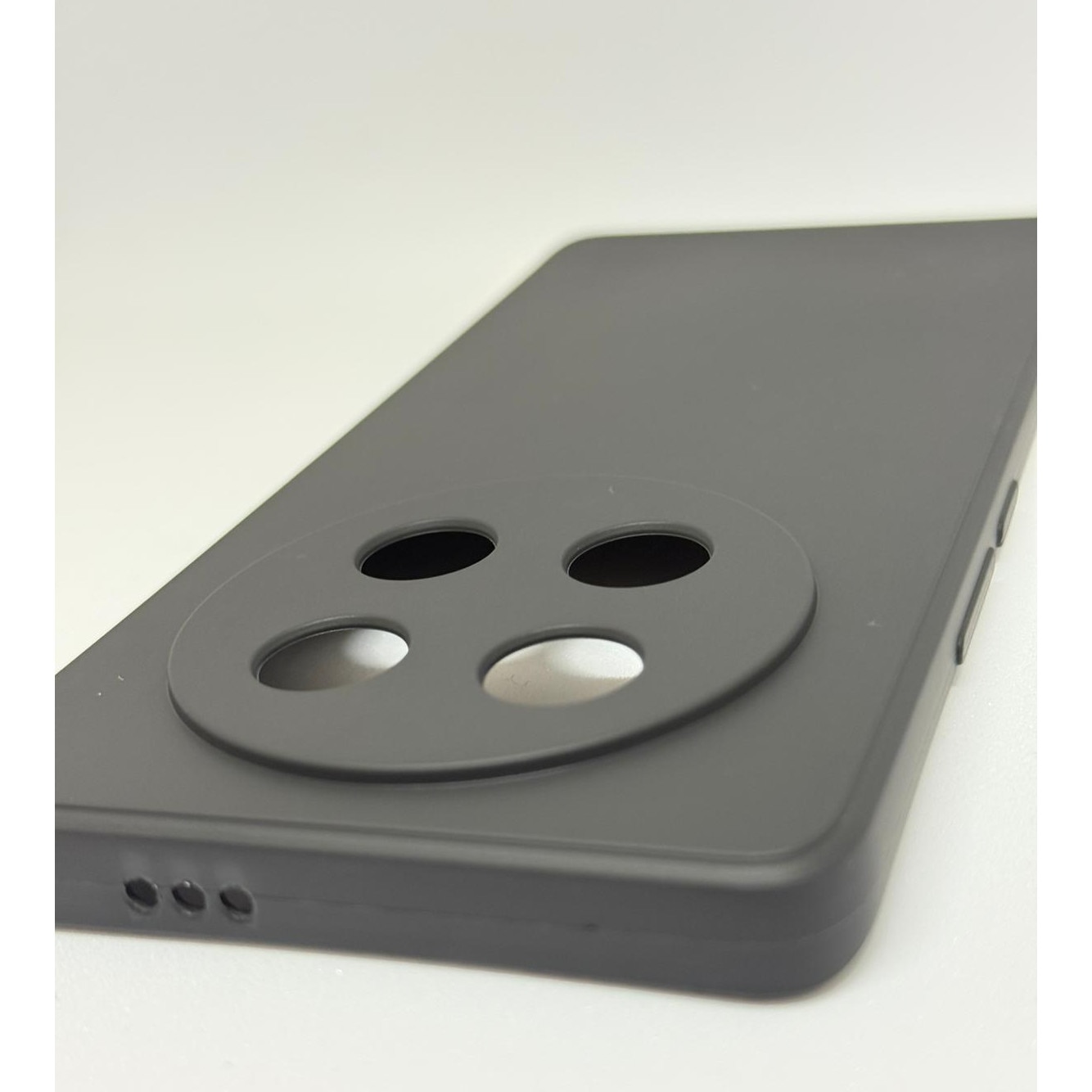 Husa protectie compatibila cu Honor Magic7 Lite, Silicon Flexibil Mat, Protectie Camera, Margini Ridicare pentru protectie ecran, Negru