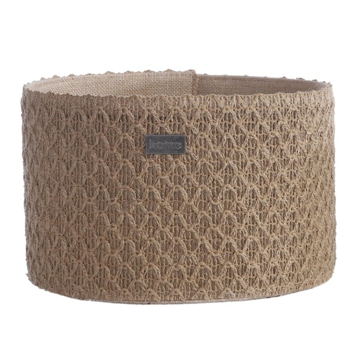 Cos de depozitare Nef Nef, iută, 32x20 cm, design robust, natural