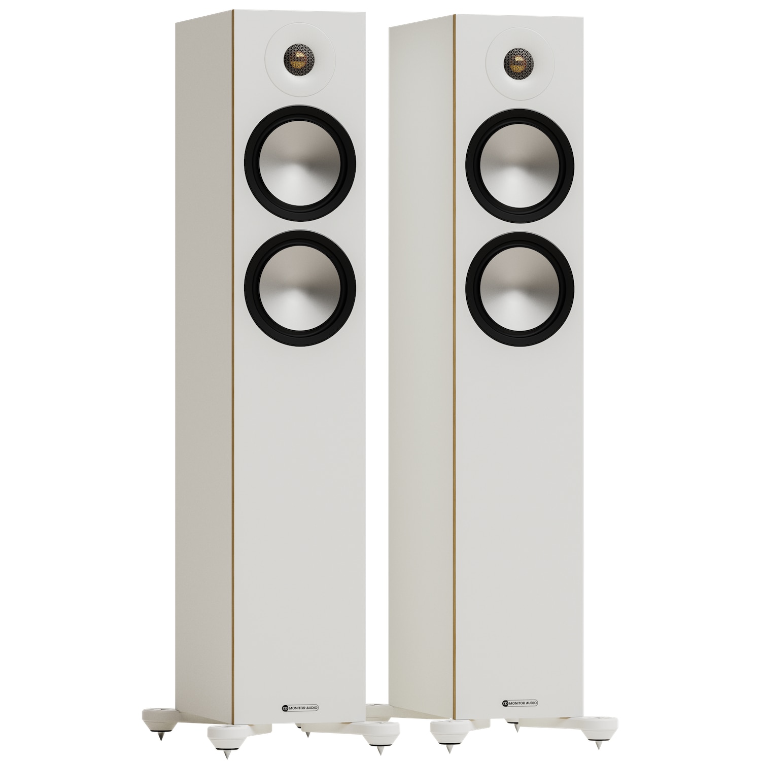 Boxe Hi-Fi Monitor Audio Bronze 300 7G, alb, set 2 buc, design cu doua cai, tweeter C-CAM Gold 1 inch, driver C-CAM Bass-mid 6 inch