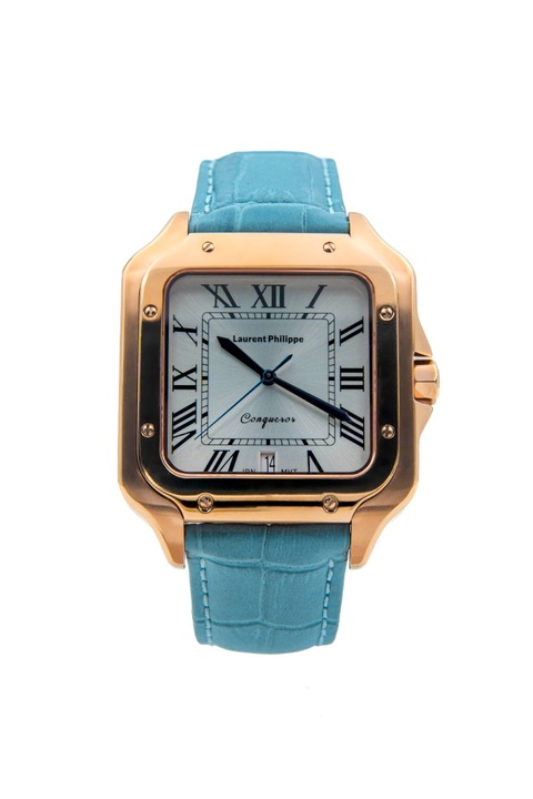 Ceas pentru bărbați, Laurent Philippe, Conqueror Spirit Of The Rose, aur roz, 38x27.5mm