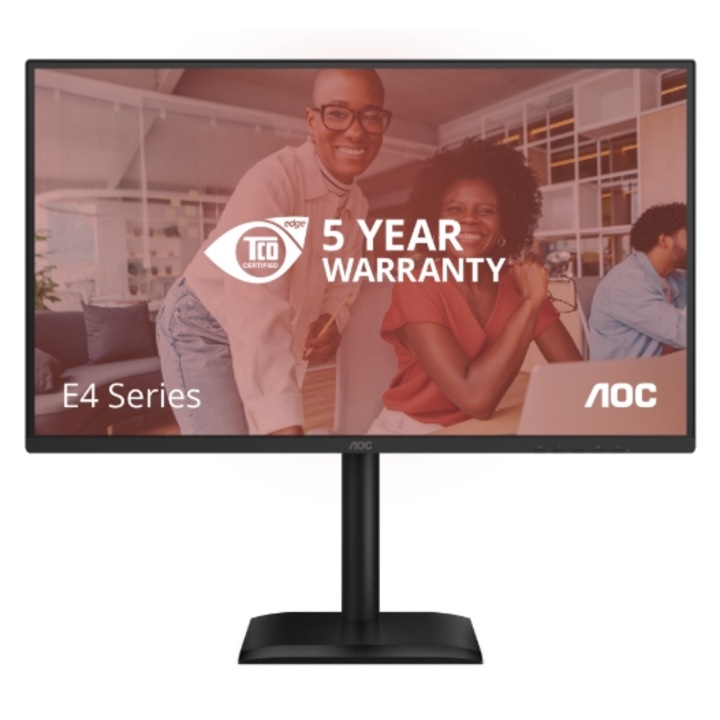 Monitor LED AOC 27E4CV, 27", Full HD 1920x1080, Negru, 120 Hz