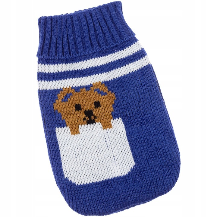 Pulover tricotat pentru caini, Marimea S, P96, Ropet