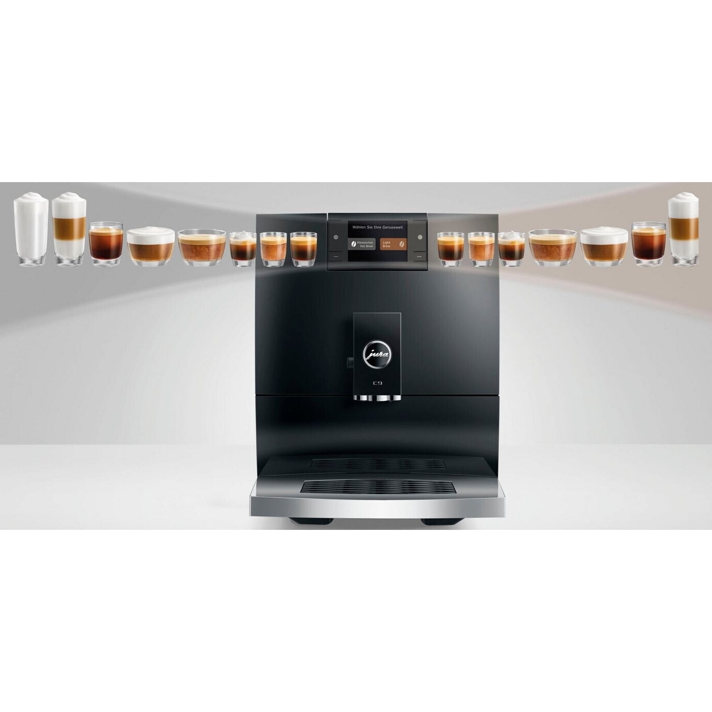 Espressor automat JURA C9, negru lucios, 1450W, 1, 6 litri, dimensiuni 32, 5x26x43, 7cm