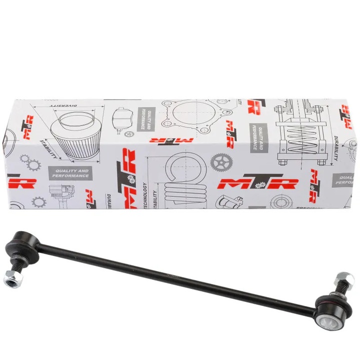 MTR stabilizátor felfüggesztő kar, fém, 195mm, bal/jobb első