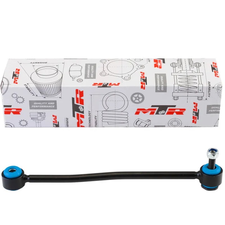 MTR stabilizátor kar/összekötő rúd, belső átmérő 16mm, külső menet M12x1,75