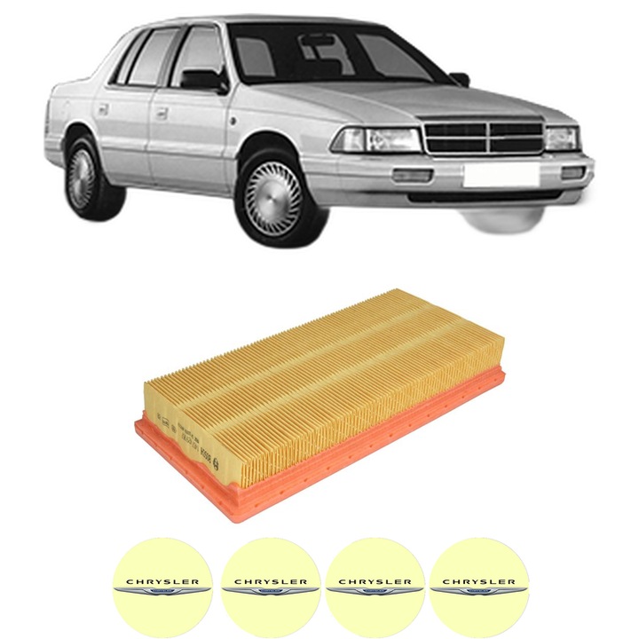 Filtru aer CHRYSLER SARATOGA 3.0 din 1989-1995 KW 105 CP 142 CMC 2972, Bosh, Auto, 4x Stickere auto cu CHRYSLER