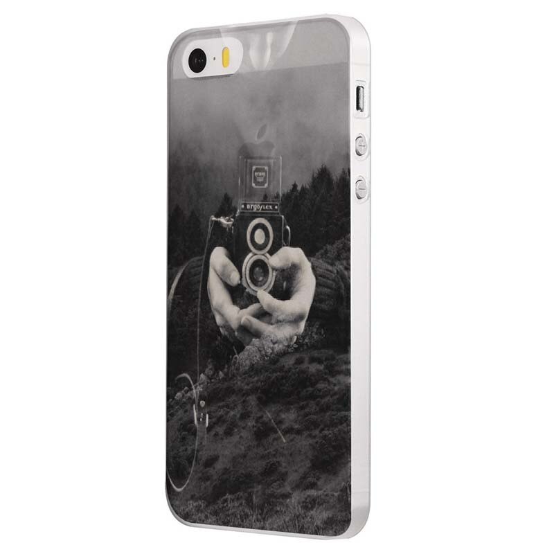 Husa Silicon, Ultra Slim 0.3MM, Double Exposure, Apple iPhone 5 / 5S / SE
