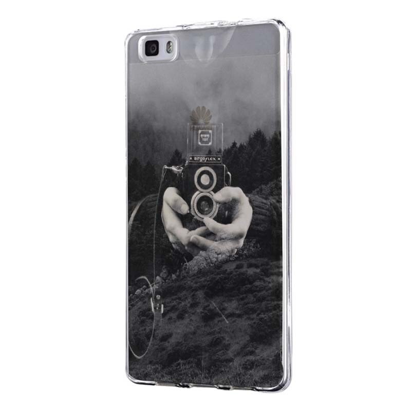 Husa Silicon, Ultra Slim 0.3MM, Double Exposure, Huawei P8 LITE