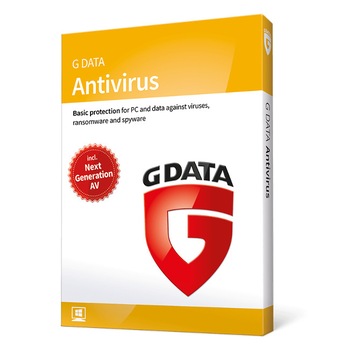 G DATA Antivirus, 8 PC, 1 An, Licenta Noua G DATA Antivirus, 8 PC, 1 An, Licenta Noua