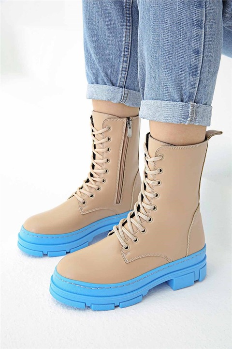 Cizme de damă, Moda Trend, 320758, Bej