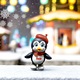 Pinguin dansator muzical kidsNplay, efecte sonore si luminoase, multicolor, 20cm