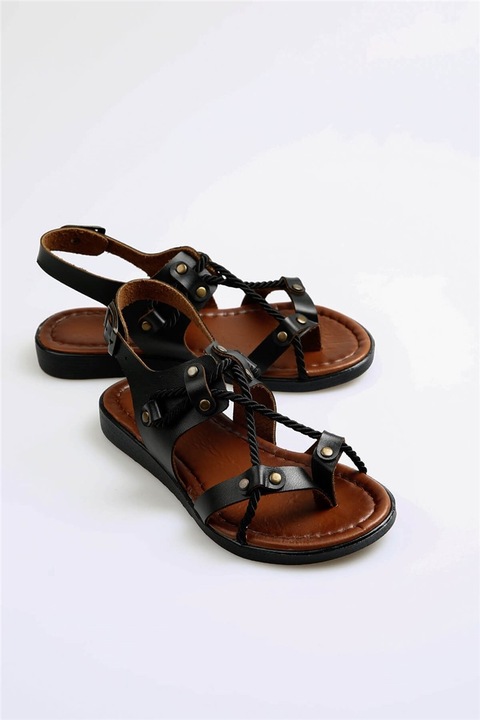 Női papucs, Ökológiai bőr, Moda Trend, 369591, Fekete, 36