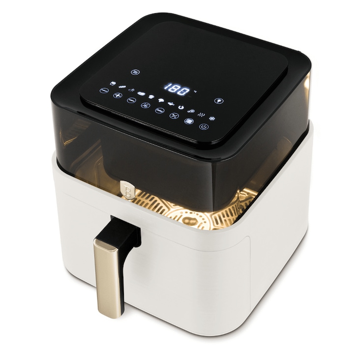 BerlingerHaus - AirFryer átlátszó ablakkal (7, 2 L) - Sahara Collection - matt krém - BH/9749