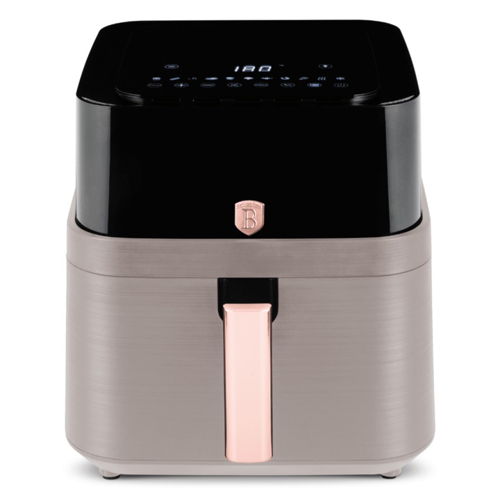 BerlingerHaus - AirFryer átlátszó ablakkal (7, 2 L) - Taupe Collection - matt taupe - BH/9750