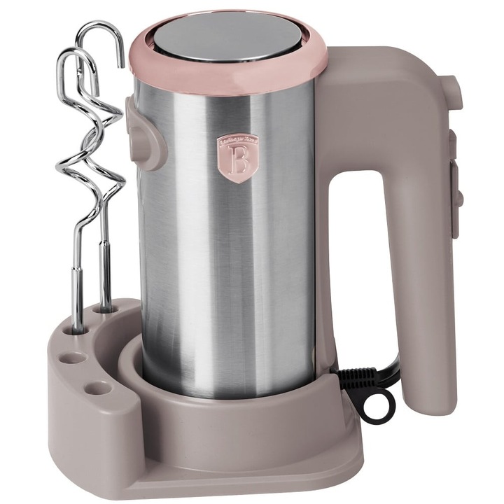 BerlingerHaus - Kézi mixer állvánnyal (300 W) - Taupe Collection - matt taupe - BH/9742