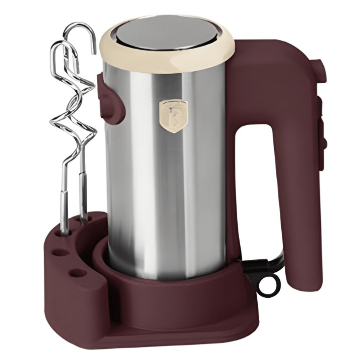 BerlingerHaus - Kézi mixer állvánnyal (300 W) - Leonardo Collection - matt bordó - BH/9741