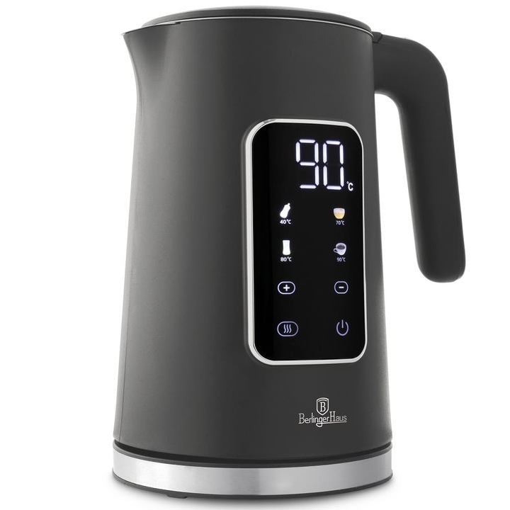 Fierbator electric Eldom C260B Nelo, 1,7L, 2000W, alb, design modern