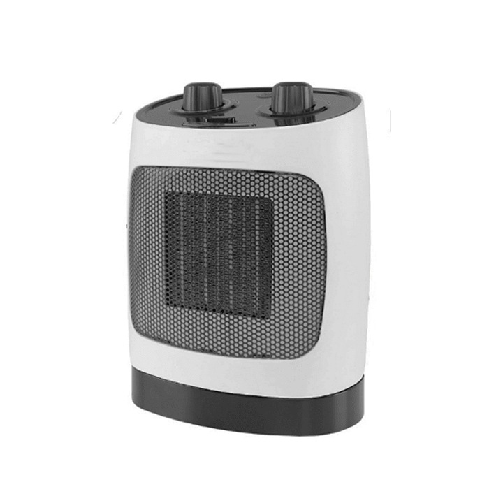 Elite ECH-1374 kerámia fűtőtest, 2000W, Akár 20 m2, 2 fokozat, Oszcilláció, Fényjelző, Felborulás elleni védelem, Fehér/fekete